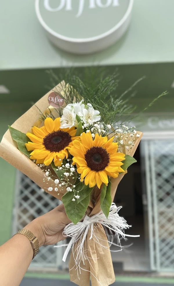 Girassóis para iluminar — trabalho real da Oi Flor